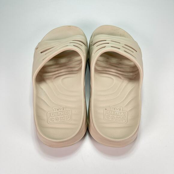 Teva Apretrail Slide Beige Slip On Comfort Sandals Recovery Women’s Size 9 - Picture 6 of 10
